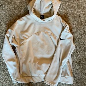 Nike cream fleece hoodie